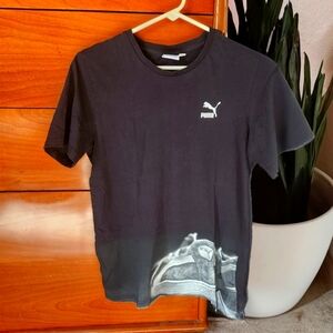 Men's Black Puma Graphic Tee (S)